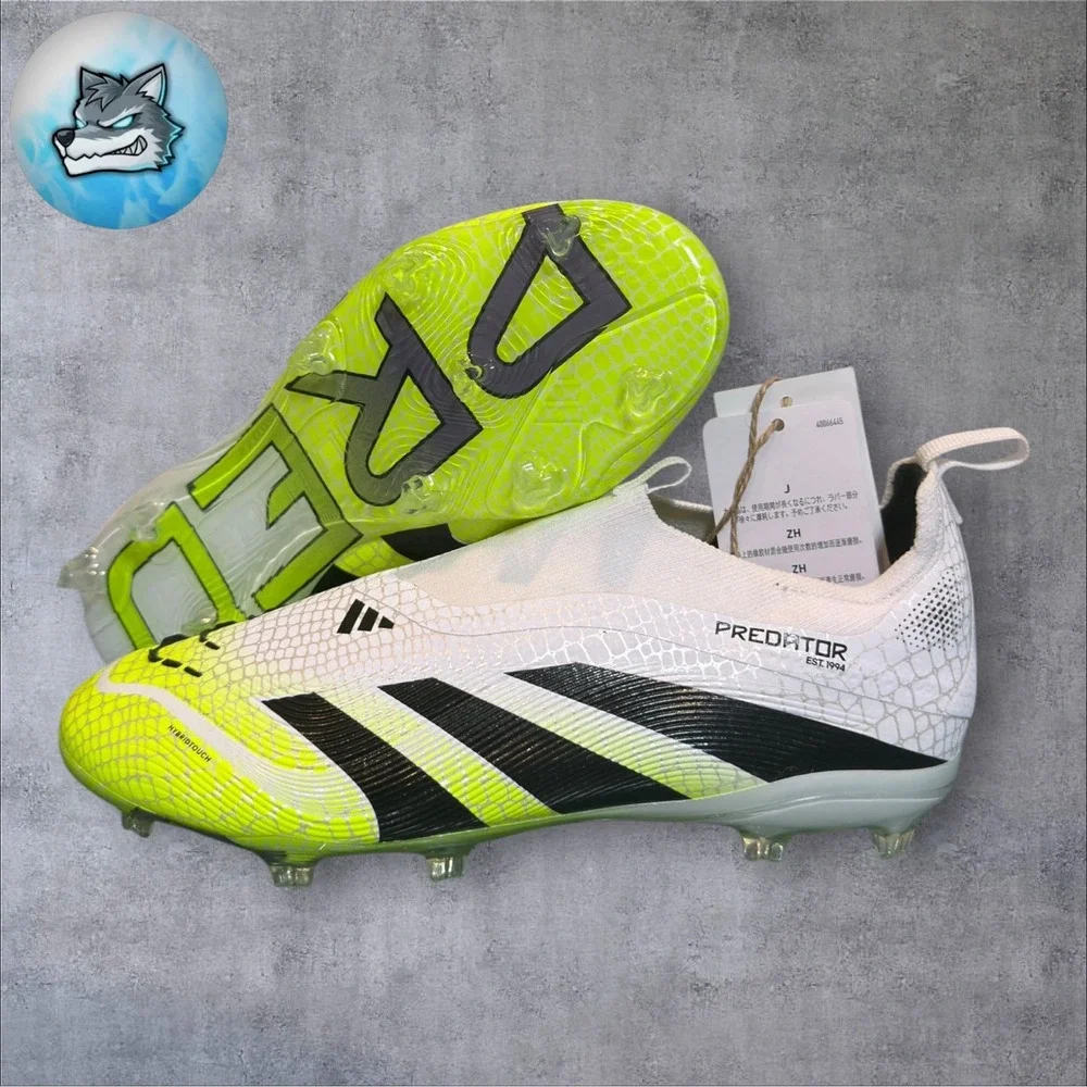 Adidas Predator Elite LL F Soccer Shoes Youth Size 5 White FG Cleats JP9912